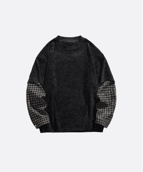 Fake Two Stitching Sweat