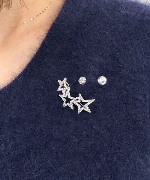 grace grace （グラスグラス）の「【grace grace/グラスグラス】ボールパヴェプッシュピン（ブローチ/コサージュ・レディース・ゴールド/シルバー・FREE）」の3枚目の写真