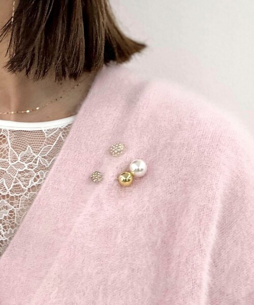 grace grace （グラスグラス）の「【grace grace/グラスグラス】ボールパヴェプッシュピン（ブローチ/コサージュ・レディース・ゴールド/シルバー・FREE）」の8枚目の写真