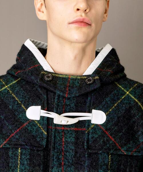 セール】タータンチェック ダッフルジャケット（ダッフルコート