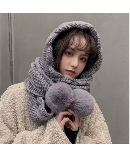 セール】手編み風フード付きマフラー（マフラー）｜Ritzy（リッツィー