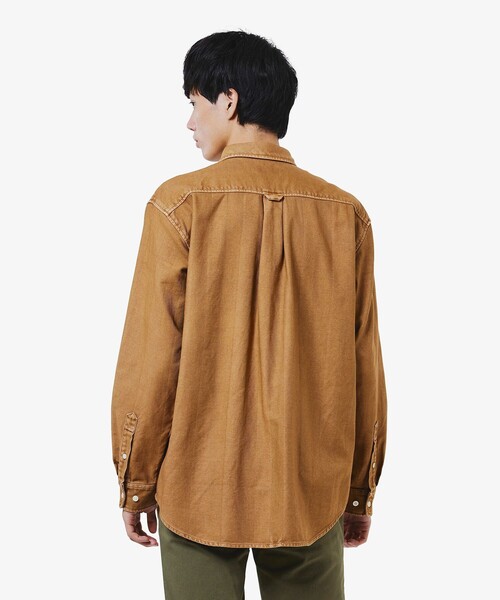 セール】ウォッシュドヘリンボーンネルシャツ（シャツ/ブラウス