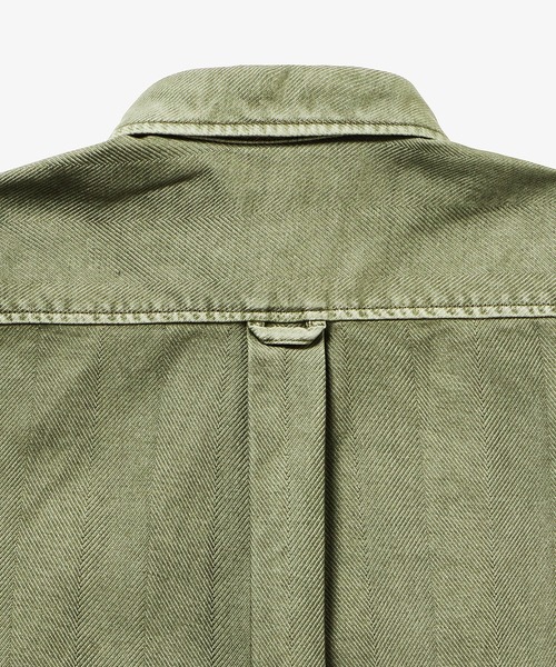 LACOSTE（ラコステ）の「ウォッシュドヘリンボーンネルシャツ（シャツ/ブラウス・メンズ・カーキ/ダークネイビー/キャメル・41/38/39/40）」の10枚目の写真