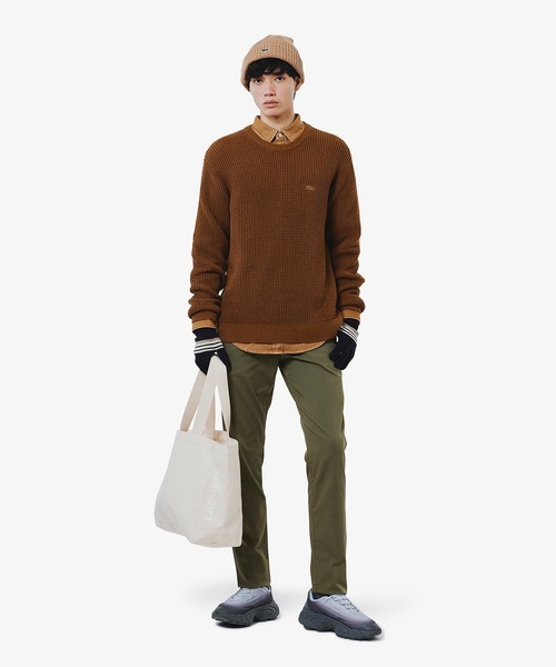 LACOSTE（ラコステ）の「ウォッシュドヘリンボーンネルシャツ（シャツ/ブラウス・メンズ・カーキ/ダークネイビー/キャメル・41/38/39/40）」の18枚目の写真