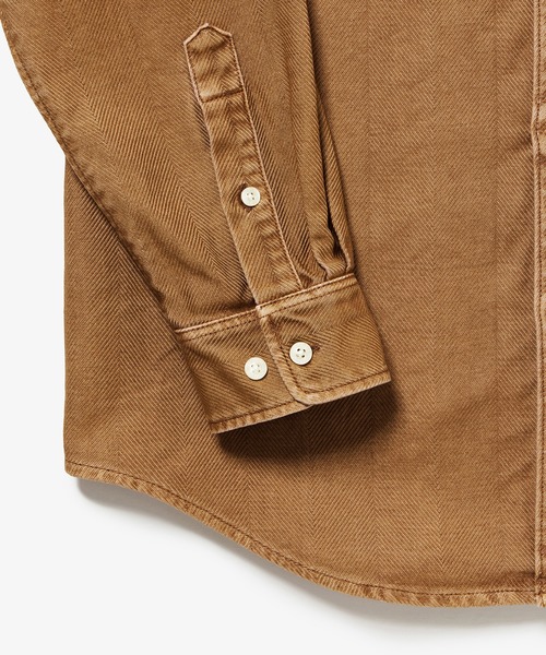 LACOSTE（ラコステ）の「ウォッシュドヘリンボーンネルシャツ（シャツ/ブラウス・メンズ・カーキ/ダークネイビー/キャメル・41/38/39/40）」の22枚目の写真