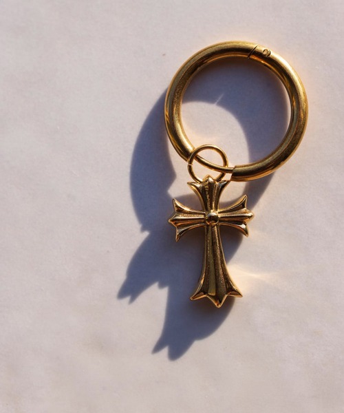 IRIEBEACH（アイリービーチ）の「cross hoop pierce/【ハワイアンジュエリー】【サージカルステンレス】【金属アレルギー対応】【IRIEBEACH / アイリービーチ】つけっぱなしOK（ピアス（片耳用）・レディース・シルバー/ゴールド/ピンク・FREE）」の21枚目の写真