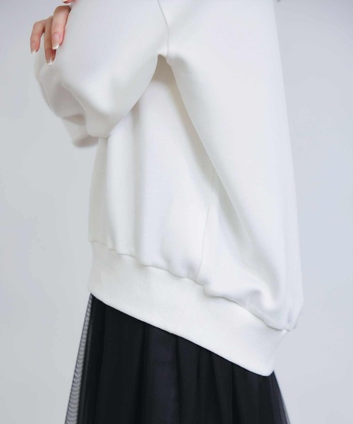 PICCIN PERLA（ピッチンペルラ）の「パールプルオーバー（Tシャツ/カットソー・レディース・ブラック/オフホワイト・M）」の20枚目の写真