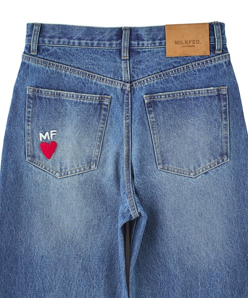 MILKFED.（ミルクフェド）の「DOODLE EMBROIDERED DENIM PANTS（デニムパンツ・レディース・ライトブルー/ライトインディゴブルー・S/M）」の16枚目の写真
