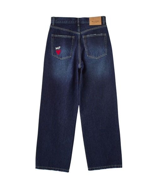 MILKFED.（ミルクフェド）の「DOODLE EMBROIDERED DENIM PANTS（デニムパンツ・レディース・ライトブルー/ライトインディゴブルー・S/M）」の6枚目の写真