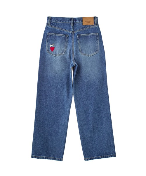 MILKFED.（ミルクフェド）の「DOODLE EMBROIDERED DENIM PANTS（デニムパンツ・レディース・ライトブルー/ライトインディゴブルー・S/M）」の8枚目の写真