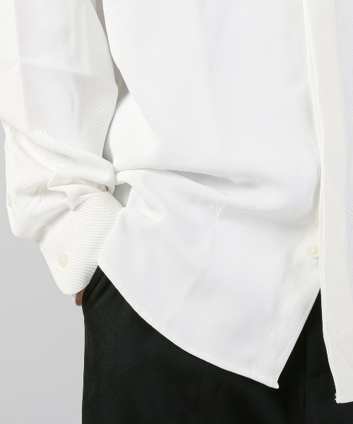 LUXSTYLE（ラグスタイル）の「メタルパールストーン長袖シャツ（シャツ/ブラウス・メンズ・ホワイト/ブラック・L/M）」の9枚目の写真