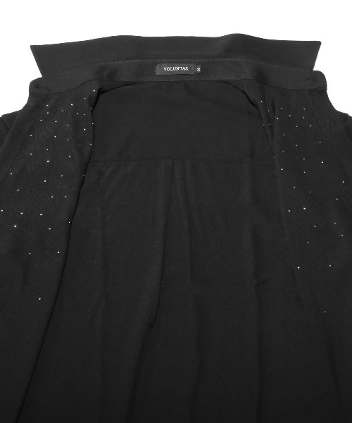 LUXSTYLE（ラグスタイル）の「メタルパールストーン長袖シャツ（シャツ/ブラウス・メンズ・ホワイト/ブラック・L/M）」の20枚目の写真
