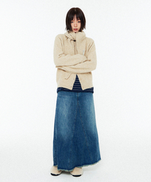 Fallett（ファレット）の「[FALLETT x LEE] ローキャットデニムスカートブルー（スカート）」