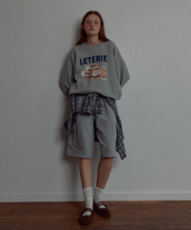 BERMUDA CARGO SWEAT PANTS_GREY