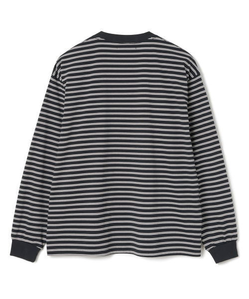 Millo Archive（ミロ アーカイブ）の「レイヤーストライプロングスリーブ[ブラック]（Tシャツ/カットソー・メンズ・その他・MEDIUM/LARGE/X-LARGE）」の5枚目の写真