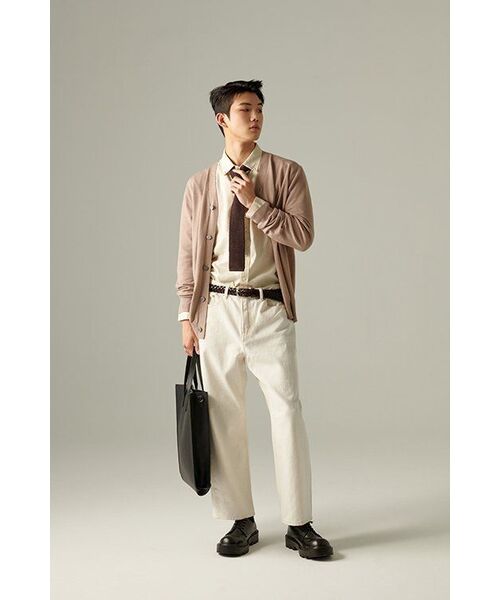 MUSINSA STANDARD（ムシンサスタンダード）の「リラックスフィットオックスフォードシャツ[クリーム]（シャツ/ブラウス・メンズ・その他・MEDIUM/LARGE/X-LARGE/XX-LARGE/XXX-LARGE）」の14枚目の写真