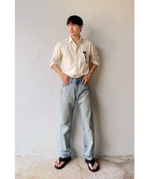 MUSINSA STANDARD（ムシンサスタンダード）の「リラックスフィットオックスフォードシャツ[クリーム]（シャツ/ブラウス・メンズ・その他・MEDIUM/LARGE/X-LARGE/XX-LARGE/XXX-LARGE）」の18枚目の写真