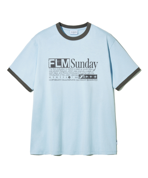 F.ILLUMINATE(フィルミネイト)の「FLM サンデーリングTシャツ-スカイブルー(Tシャツ/カットソー・レディース・その他・SMALL/MEDIUM/LARGE)」の1枚目の写真