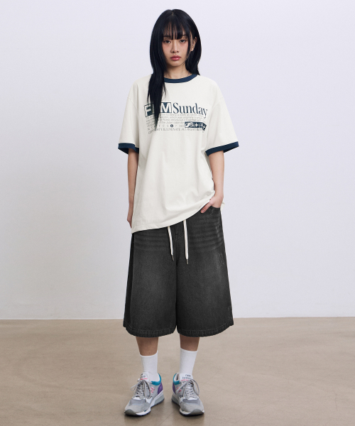 F.ILLUMINATE(フィルミネイト)の「FLM サンデーリングTシャツ-スカイブルー(Tシャツ/カットソー・レディース・その他・SMALL/MEDIUM/LARGE)」の5枚目の写真