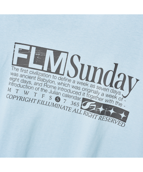 F.ILLUMINATE(フィルミネイト)の「FLM サンデーリングTシャツ-スカイブルー(Tシャツ/カットソー・レディース・その他・SMALL/MEDIUM/LARGE)」の7枚目の写真