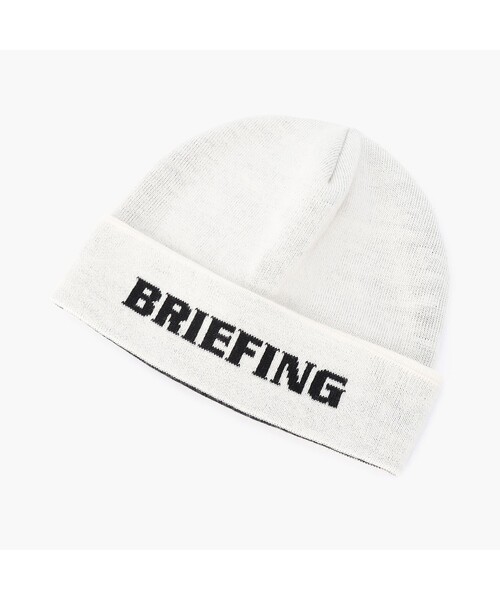 サ*ン様 BRIEFING ウールニットバイザービーニー ブラック ◆試着のみ BRIEFING（ブリーフィング）の「MENS LOGO BIENIE（ニットキャップ