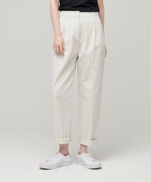 ウィメンズテーパードチノパンツ[クリーム]