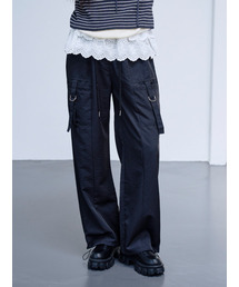 THE GREEN LAB（ザグリーンラボ）の「ポケットストラップストリングジョガーパンツ[ブラック]（スウェットパンツ）」