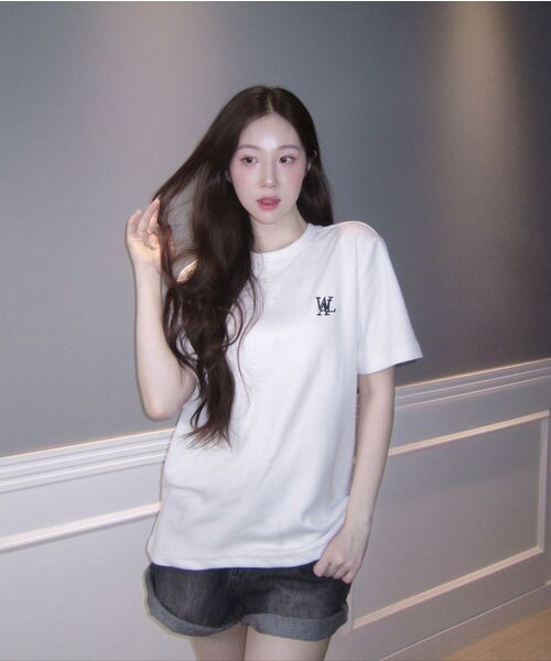 WOOALONG（ウアロン）の「OG Basic T-Shirt - WHITE（Tシャツ/カットソー・レディース・ホワイト・SMALL/MEDIUM/LARGE）」の13枚目の写真