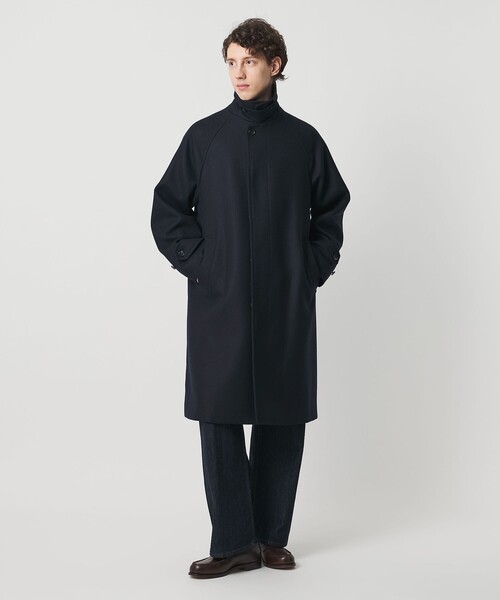 ウーステッドメルトン バルマカーンコート（ステンカラーコート