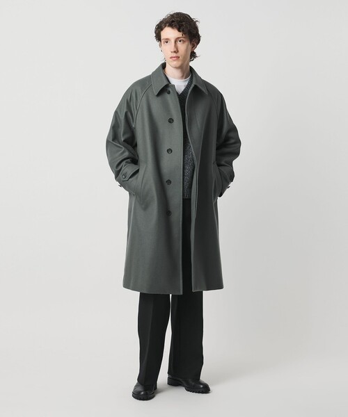 ウーステッドメルトン バルマカーンコート（ステンカラーコート