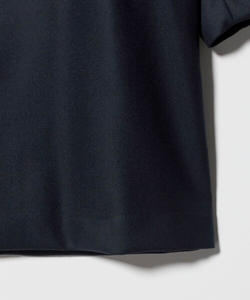 UNITED ARROWS(ユナイテッドアローズ)の「ウーステッドメルトン バルマカーンコート(ステンカラーコート・メンズ・ダークグリーン/ネイビー・L/S/XL/M)」の16枚目の写真