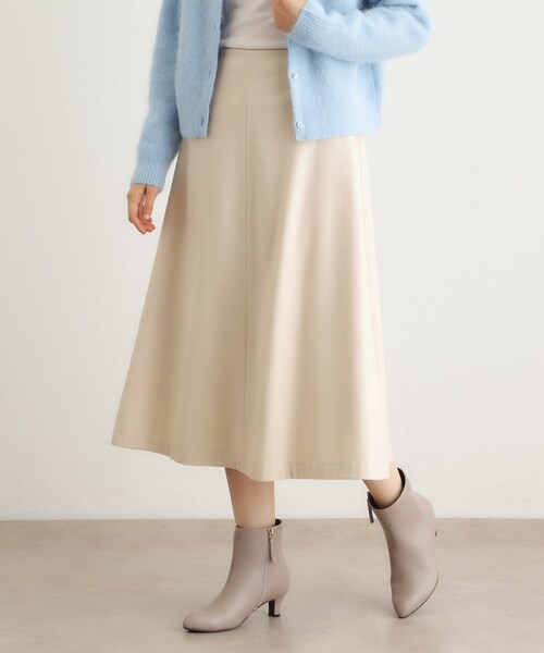 LAURA ASHLEY(ローラアシュレイ)の「【ウール混】フレアスカート(スカート・レディース・アイボリー/ライトグレー・38/40)」の3枚目の写真