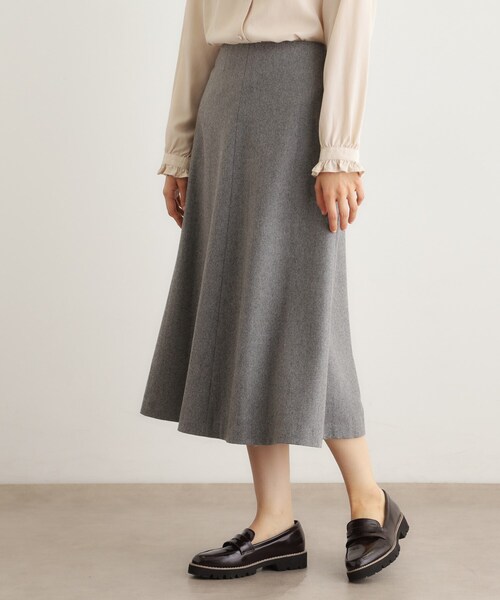LAURA ASHLEY(ローラアシュレイ)の「【ウール混】フレアスカート(スカート・レディース・アイボリー/ライトグレー・38/40)」の7枚目の写真