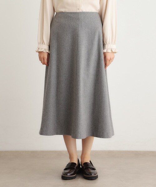 LAURA ASHLEY(ローラアシュレイ)の「【ウール混】フレアスカート(スカート・レディース・アイボリー/ライトグレー・38/40)」の11枚目の写真