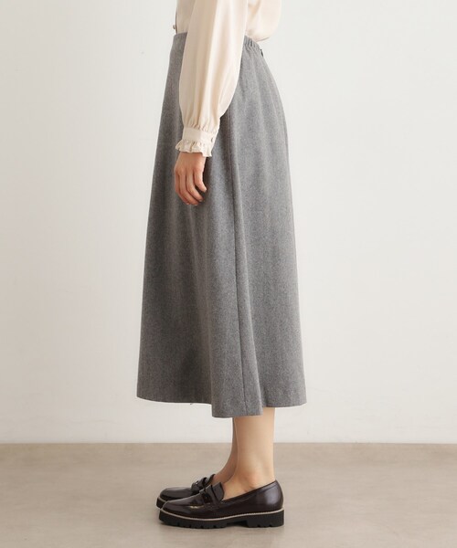 LAURA ASHLEY(ローラアシュレイ)の「【ウール混】フレアスカート(スカート・レディース・アイボリー/ライトグレー・38/40)」の12枚目の写真