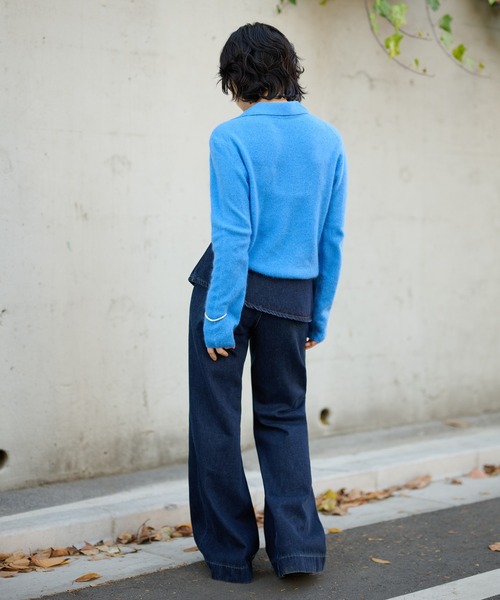 LAULEN（ローレン）の「skirt layered flare denim pants /スカートレイヤードフレアデニムパンツ（デニムパンツ・レディース・ネイビー/ブルー・S/M）」の20枚目の写真