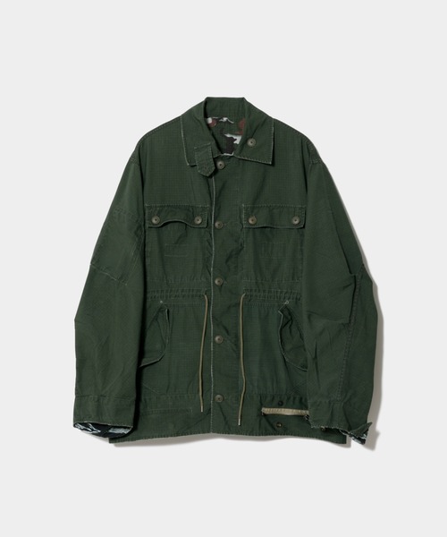 beautiful people（ビューティフルピープル）の「Alpha double-end    camouflage field JK（ミリタリージャケット・レディース・オリーブ・42/40/38/36）」の3枚目の写真