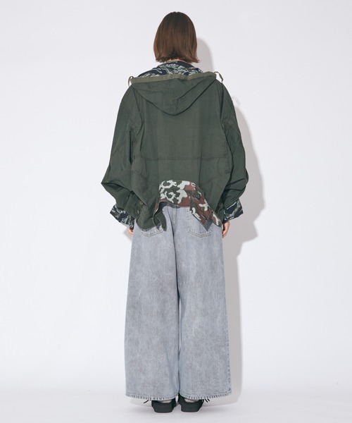 beautiful people（ビューティフルピープル）の「Alpha double-end    camouflage field JK（ミリタリージャケット・レディース・オリーブ・42/40/38/36）」の10枚目の写真