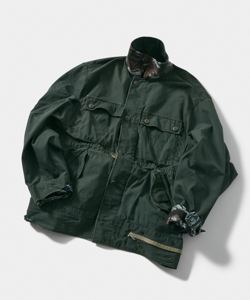 beautiful people（ビューティフルピープル）の「Alpha double-end    camouflage field JK（ミリタリージャケット・レディース・オリーブ・42/40/38/36）」の7枚目の写真