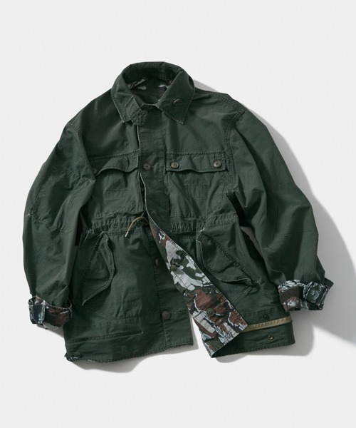 beautiful people（ビューティフルピープル）の「Alpha double-end    camouflage field JK（ミリタリージャケット・レディース・オリーブ・42/40/38/36）」の8枚目の写真