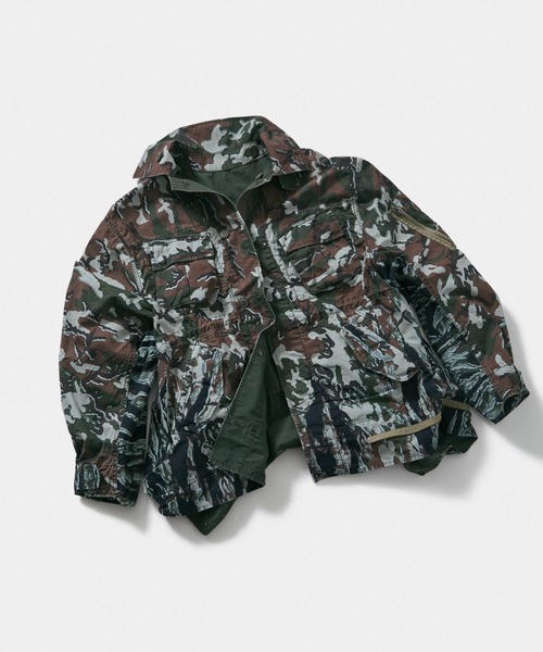beautiful people（ビューティフルピープル）の「Alpha double-end    camouflage field JK（ミリタリージャケット・レディース・オリーブ・42/40/38/36）」の12枚目の写真