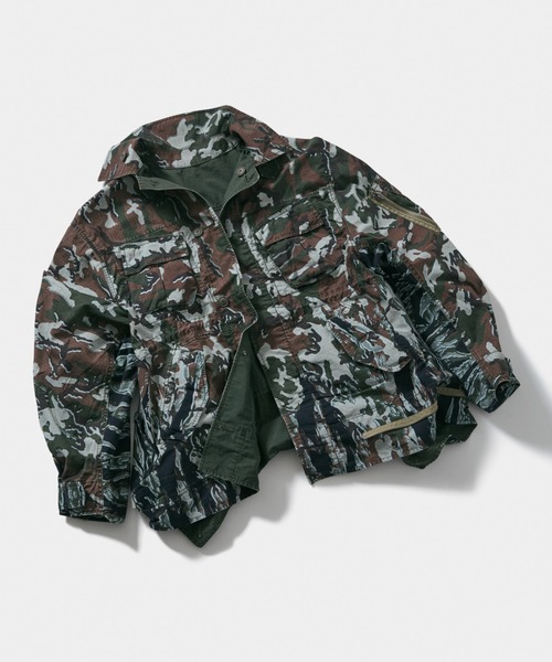 beautiful people（ビューティフルピープル）の「Alpha double-end    camouflage field JK（ミリタリージャケット・レディース・オリーブ・42/40/38/36）」の13枚目の写真