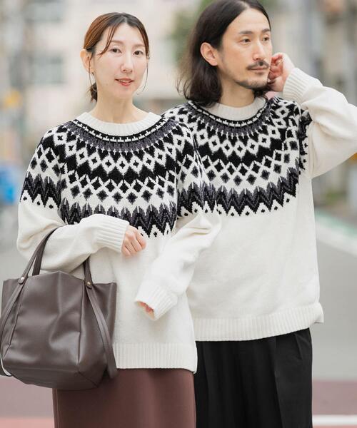 真冬の正解 求心柄 モール ニット（ニット/セーター）｜ITEMS