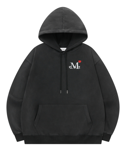 MUCENT(ムセント)の「ラブリッツミニハートロゴフードパーカー 男女共用 (3カラー)(パーカー・レディース・ブラック/グレー/ブラック系・FREE/1)」の14枚目の写真