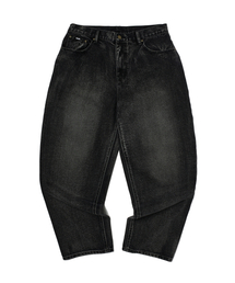 BRUSHED DENIM PANTS (BLACK)