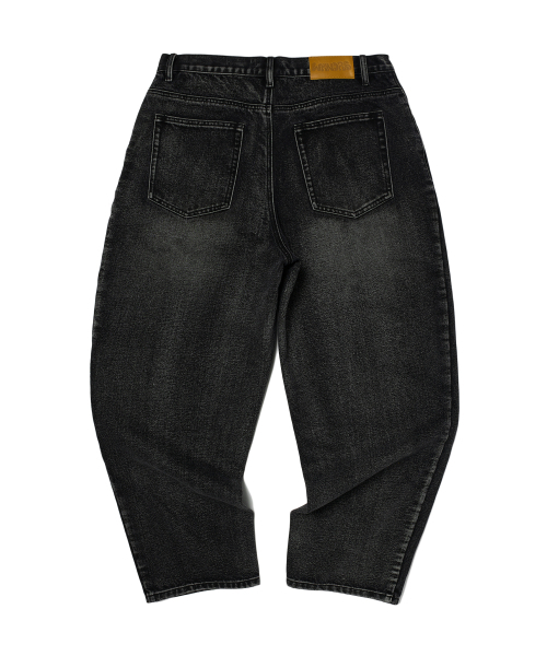 WKNDRS(ウィーキャンドース)の「BRUSHED DENIM PANTS (BLACK)(デニムパンツ・レディース・その他・MEDIUM/LARGE/X-LARGE)」の2枚目の写真