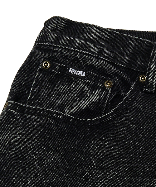 WKNDRS(ウィーキャンドース)の「BRUSHED DENIM PANTS (BLACK)(デニムパンツ・レディース・その他・MEDIUM/LARGE/X-LARGE)」の4枚目の写真