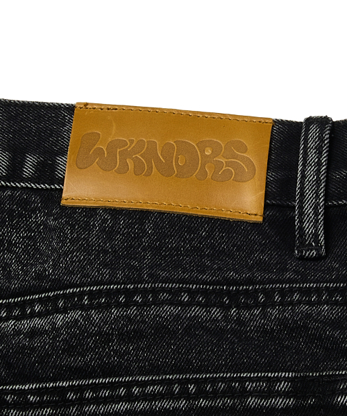 WKNDRS(ウィーキャンドース)の「BRUSHED DENIM PANTS (BLACK)(デニムパンツ・レディース・その他・MEDIUM/LARGE/X-LARGE)」の5枚目の写真