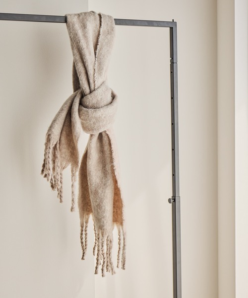 studio CLIP(スタディオクリップ)の「アニマルフリンジストール(マフラー・レディース・ネイビー/ベージュ/ブラウン・FREE)」の3枚目の写真