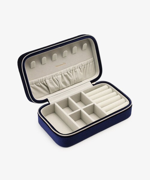 Afternoon Tea(アフタヌーンティー)の「ベロア天体モチーフスクエアジュエリーボックスL(収納グッズ・レディース・ネイビー・ONE SIZE)」の4枚目の写真